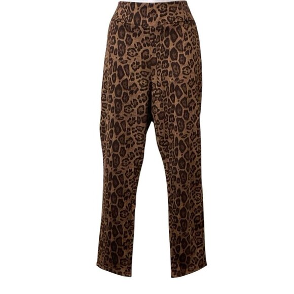 Charlie Paige Womens Animal Print Pants Size L/G Pockets - Picture 2 of 16
